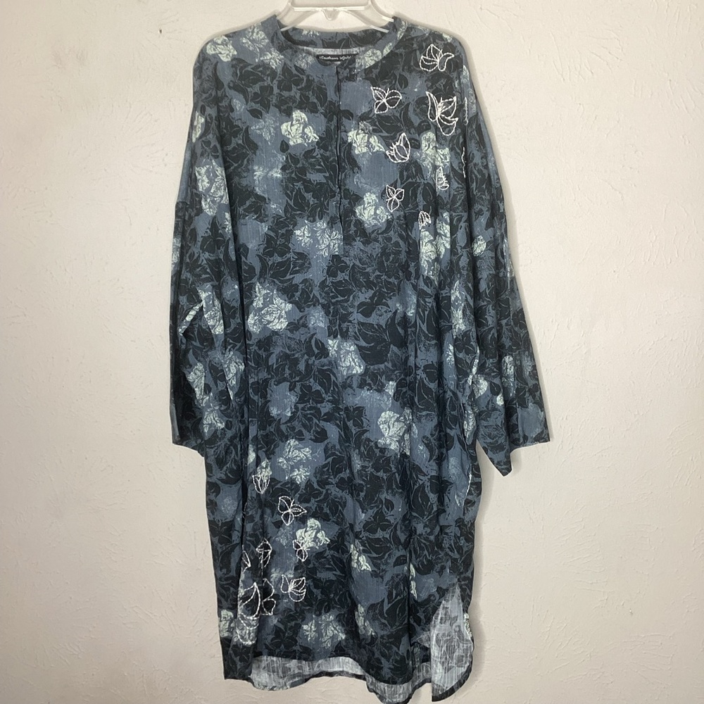 Gudrun Sjoden Dress Organic Cotton Embroidered M